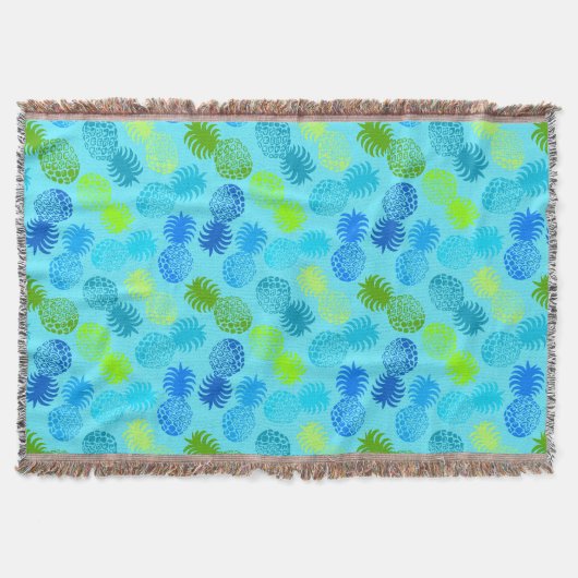 Momona Hawaiian Tropische ananas Deken (Voorkant)