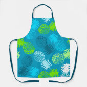 Momona Hawaiian Tropische ananas - Turq Schort (Voorkant)