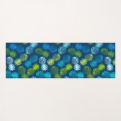 Momona Pineapple Aloha Hawaiian Tropical - Blue Yogamat (Achterkant (horizontaal))