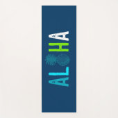 Momona Pineapple Aloha Hawaiian Tropical - Blue Yogamat (Voorkant)