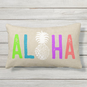 Momona Pineapple Aloha Hawaiian Tropical Multi Buitenkussen