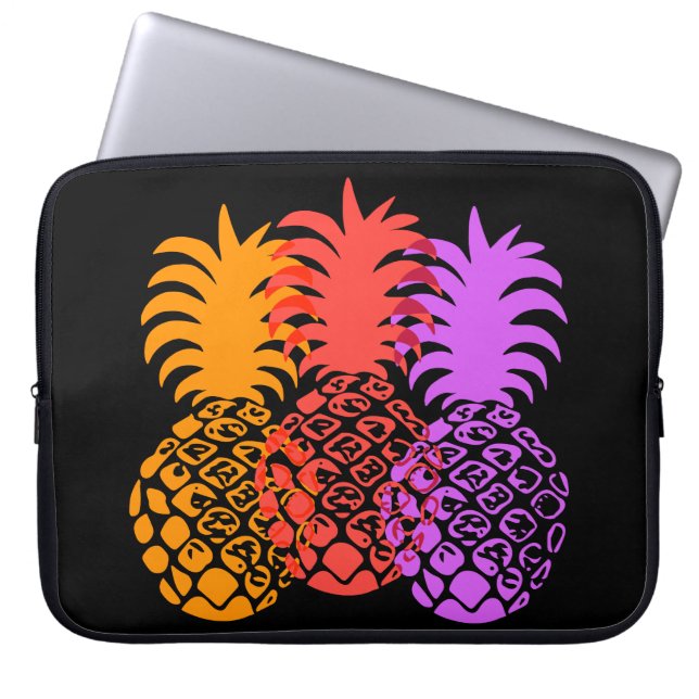 Momona Pineapple Hawaiian Neopree Wetsuit Laptop Sleeve (Voorkant)