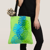 Momona Pineapple Hawaiian Reversible Beach Bag Tote Bag (Dichtbij)