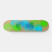 Momona Pineapple Hawaiian Tropical Faux Wood Persoonlijk Skateboard (Horizontaal)