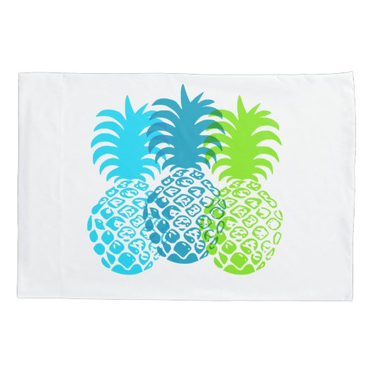 Momona Pineapple Hawaiian Tropical Kussensloop (Achterkant)