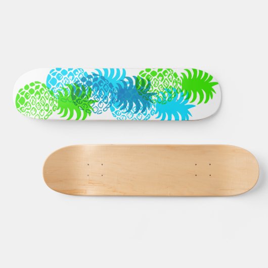 Momona Pineapple Hawaiian Tropical Persoonlijk Skateboard (Horizontaal)
