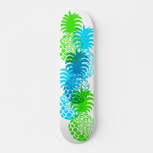 Momona Pineapple Hawaiian Tropical Persoonlijk Skateboard (Voorkant)