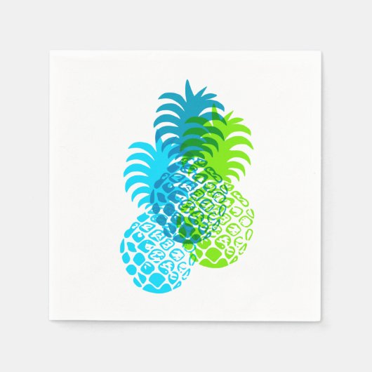 Momona Pineapple Hawaiian Tropical Servetten (Voorkant)