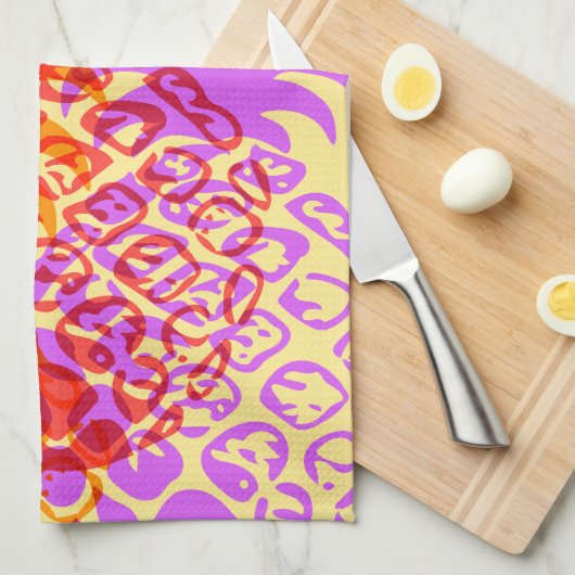 Momona Pineapple Hawaiian Tropical Theedoek (Quarter Fold)