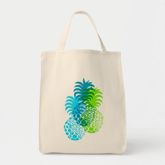 Momona Pineapple Hawaiian Tropical Tote Bag (Voorkant)