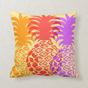 Momona Pineapple Hawaiian Tropisch Omkeerbaar Kussen