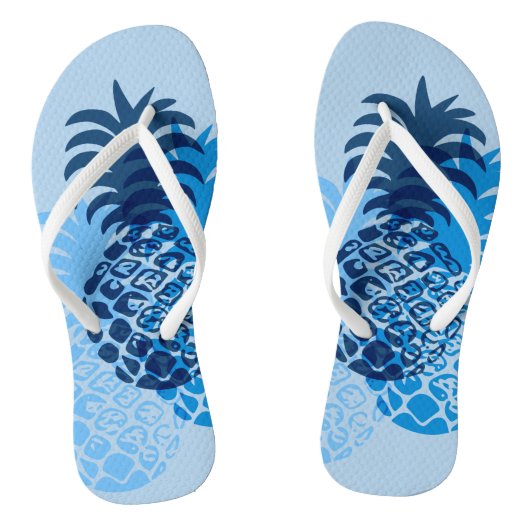 Momona Pineapple Hawaiian Tropisch Omkeerbaar Teenslippers (Voetbed)