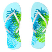 Momona Pineapple Hawaiian Tropisch Omkeerbaar Teenslippers (Voetbed)