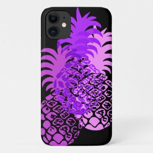 Momona Pineapple Hawaiian Tropisch Paars Case-Mate iPhone Case