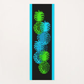 Momona Pineapple Striped Hawaiian Reversible Yogamat (Voorkant)