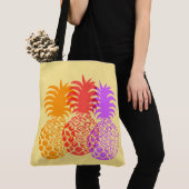 Momona Pineapple Tropical Trio Hawaiian Beach Bag Tote Bag (Dichtbij)