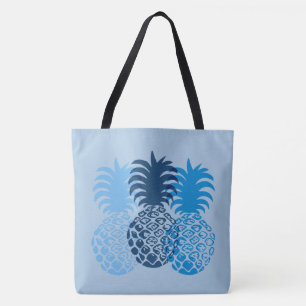Momona Pineapple Tropical Trio Hawaiian Beach Bag Tote Bag