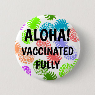 Momona Tropische anananasepel gevaccineerd Ronde Button 5,7 Cm