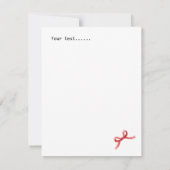 Momongram we wensen je een vrolijk kersthert stip notitiekaartje (Achterkant)