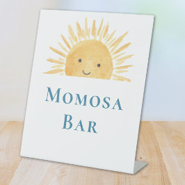 Momosa Bar Baby shower met een zonnig thema Reclamebord Met Voetstuk