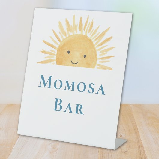 Momosa Bar Baby shower met een zonnig thema Reclamebord Met Voetstuk