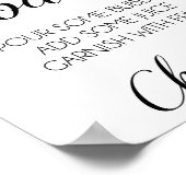 Momosa Bar Baby shower Sign. Poster (Hoek)