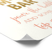 Momosa Bar Bloemenschild Poster (Hoek)