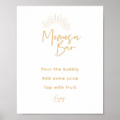 Momosa Bar Boho Sunshine Poster (Voorkant)