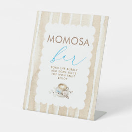 Momosa Bar Coffee Boy Baby Shower Tafelbord Reclamebord Met Voetstuk