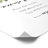 Momosa Bar Mallard Duck Baby shower Sign Poster (Hoek)