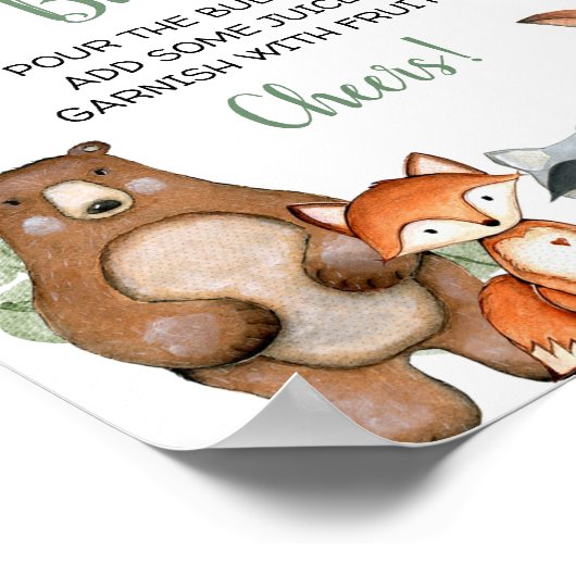 Momosa bar mimosa baby shower poster (Hoek)