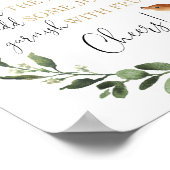 Momosa bar mimosa bos herten baby shower teken poster (Hoek)