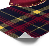 Momosa bar Red Bow Rocking Horse Plaid Poster (Hoek)