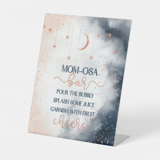 Momosa Bar Sign, Geslacht Verhalen Drinken Reclamebord Met Voetstuk