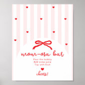 Momosa bar Sweetheart Valentines day Handdrawn Poster (Voorkant)