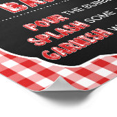 Momosa Bar-teken - Rode Baby Q Poster (Hoek)