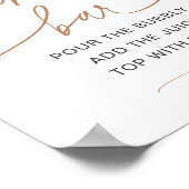 Momosa Bar Twinkle Little Star Baby shower Sign Poster (Hoek)