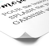 Momosa Bar Waterverf Beagle Theme Sign Poster (Hoek)