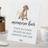 Momosa Bar Waterverf Pit Bull Theme Sign. Reclamebord Met Voetstuk (Insitu)