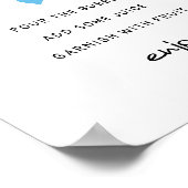 Momosa-streepjesbord, minimalistisch baby shower poster (Hoek)