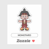 Momotaro, de perzikjongen sticker (Vel)