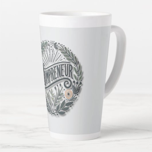 Mompreneur-thema Latte Mok (Rechterhoek)