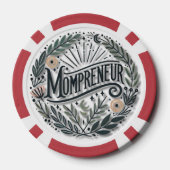 Mompreneur-thema Poker Chips (Achterkant)