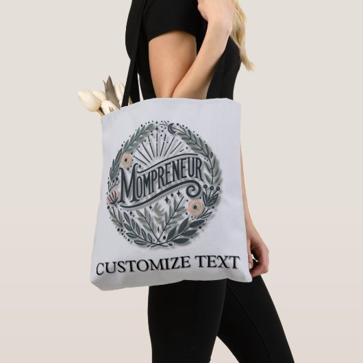 Mompreneur-thema Tote Bag (Dichtbij)