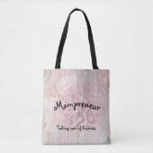 Mompreneurbloemontwerp Tote Bag (Voorkant)