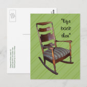 Mom's Antiek Rocker Briefkaart- - aanpassen Briefkaart (Voorkant / Achterkant)