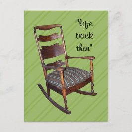 Mom's Antiek Rocker Briefkaart- - aanpassen Briefkaart