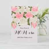 Moms Bar voor Baby shower Kaart (Staand voorkant)