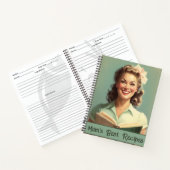 'Mom's Best Recipes' Retro 50's Huisvrouw, Recipe Notitieboek (Binnen)