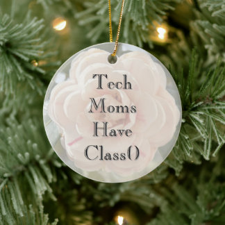 Mom's Classy Tech Vibe Ornament